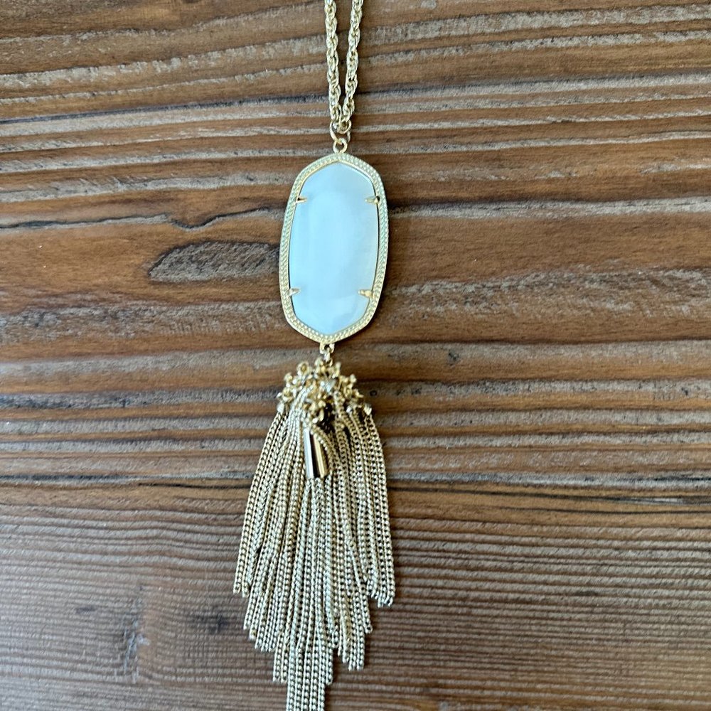 Kendra Scott Rayne Necklace | Ivory and Gold
